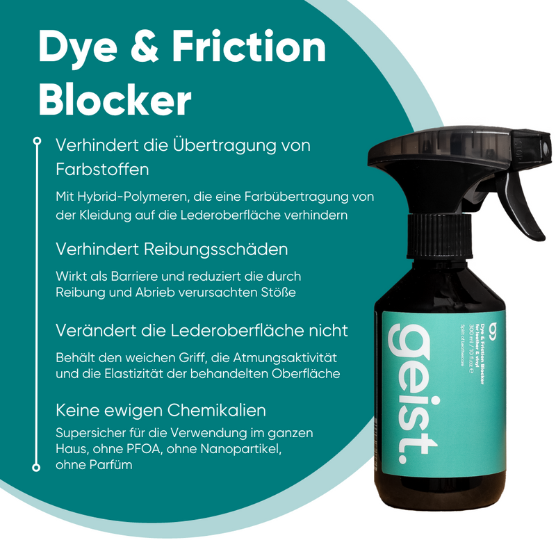 Dye & Friction Blocker | Farbstoff- und Reibungsblocker für Leder und Kunstleder 500 ml
