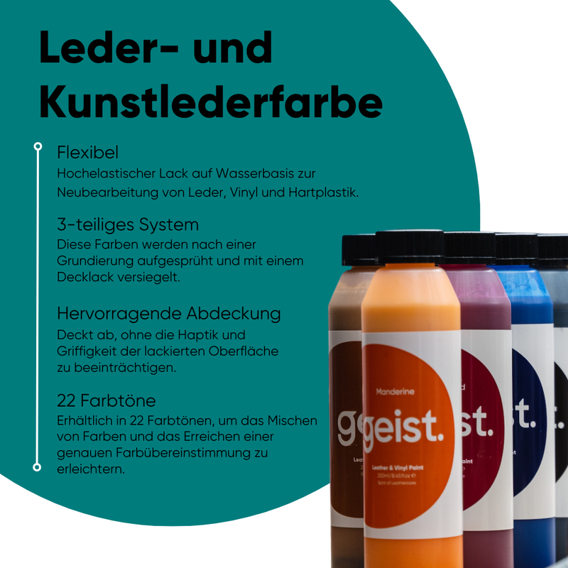 Leder- und Kunstlederfarbe